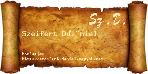 Szeifert Dániel névjegykártya