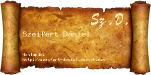 Szeifert Dániel névjegykártya